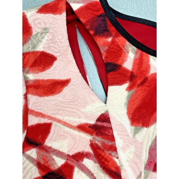 Maggy London Women's Draped MIDI Sheath Dress Size 4 - Picture 6 of 16